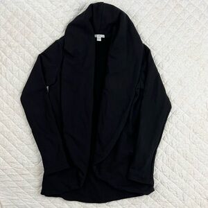 Standard James Perse Terry Black Cardigan Open Front